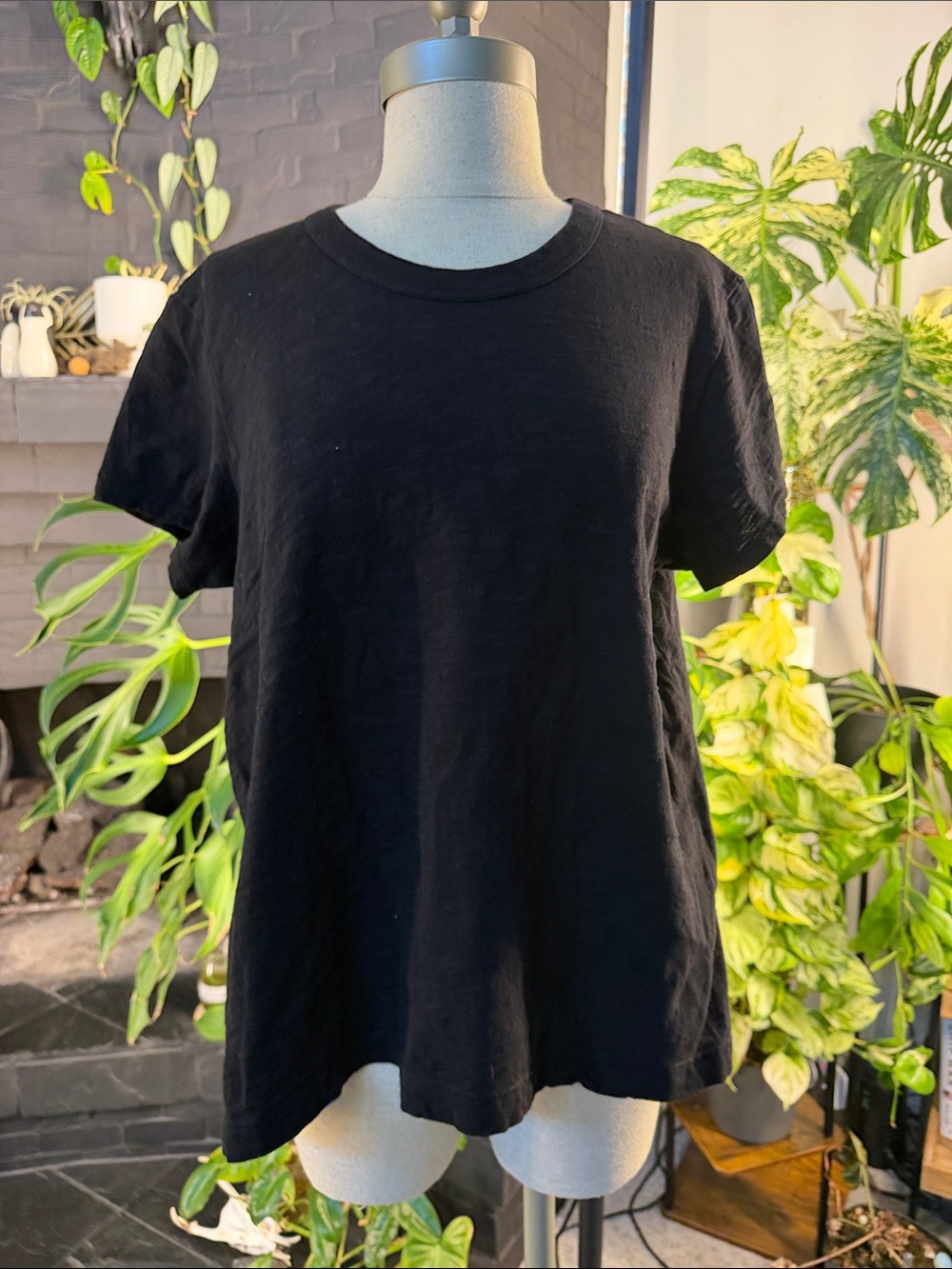 Wilt Black Short Sleeve Crewneck Tee